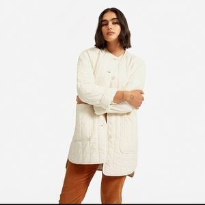 Everlane Women's Bone Quilted Puffer Jacket